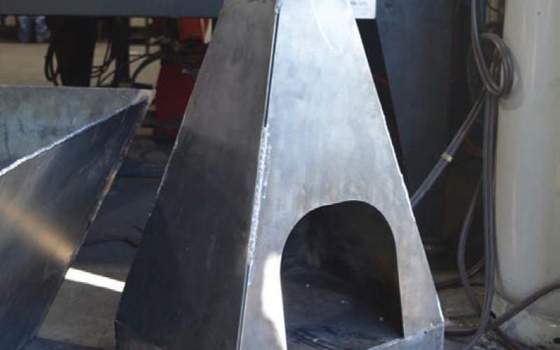 This chimenea was developed by Casen Keys, Ebbin Cloud, Nathan Lee Clarkston and Levi Decker at the regional competition. Erick Mitchell | Dispatch Record
