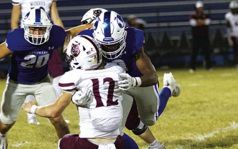Trenton Hobbs has done a good job off the edge for the Badgers this season. HUNTER KING | DISPATCH RECORD