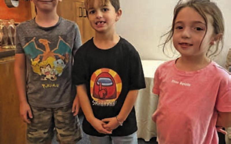 Pictured left to right are Kodah Fry, Isaiah White and Shaelyn Munden. COURTESY PHOTO