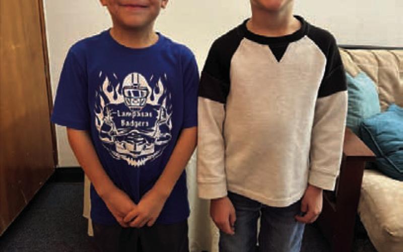 At left is Joel Martinez, with Walker Green at right. COURTESY PHOTO