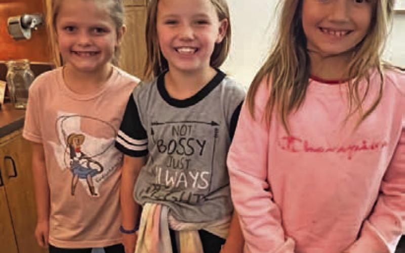 Pictured left to right are Lachlyn Richardson, Harbor Howard and Andi Raquet. COURTESY PHOTO