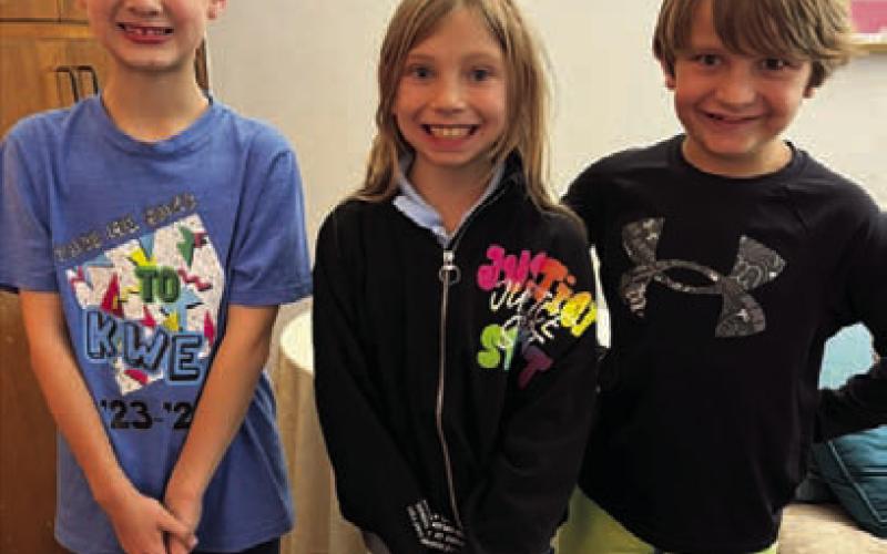Pictured left to right are Ethan Humphreys, Summer Codianna and Josh Siver. COURTESY PHOTO