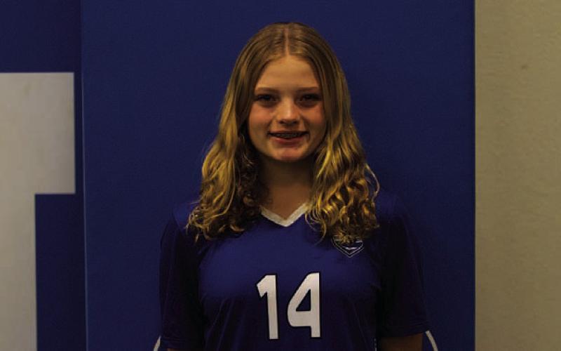 Name: Sophia Storm Class: Freshman Sport: Soccer, Cross Country and Cheer Favorite Movie: Hercules Favorite Midnight Snack: Pop-Tarts Favorite Social Media: Facebook Marketplace Main Goal This Season: Score five goals