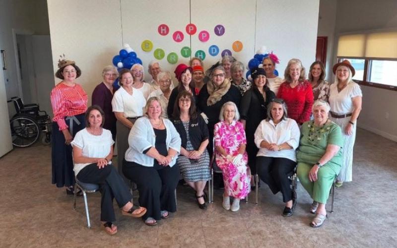 Members of The ’36 Club gathered at the First Presbyterian Church Fellowship Hall to commemorate the 90th anniversary of the club’s founding. SHANNA SIBBERSON | COURTESY PHOTO