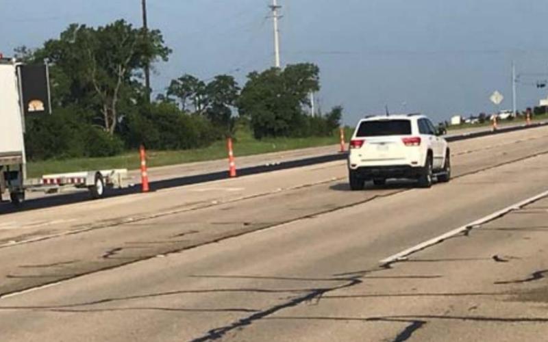 Motorists drive along U.S. 190 toward FM 2657 on Wednesday morning. According to the Texas Department of Transportation, road construction around the bypass will occur for the next two weeks, weather permitting. MONIQUE BRAND | DISPATCH RECORD