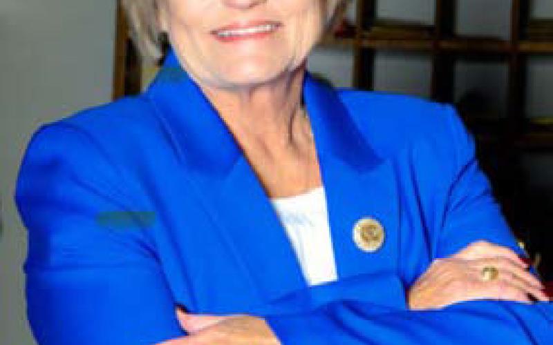 After nearly two terms as Lampasas district clerk, Edith Harrison is running for county judge. COURTESY PHOTO
