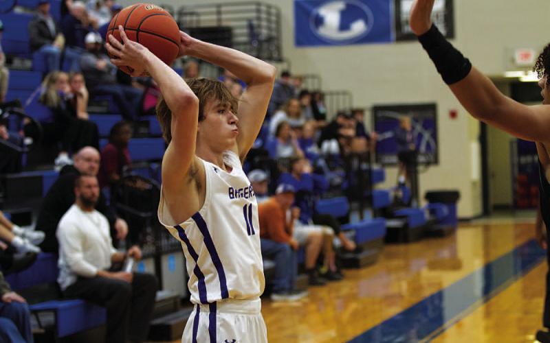 Jax Pratus had one of his best games of the season last Friday night. HUNTER KING | DISPATCH RECORD