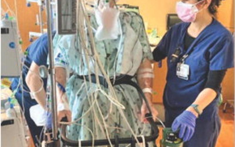 Ron Kuker is pictured two days after his heart transplant. DEBBIE KUKER | COURTESY PHOTO