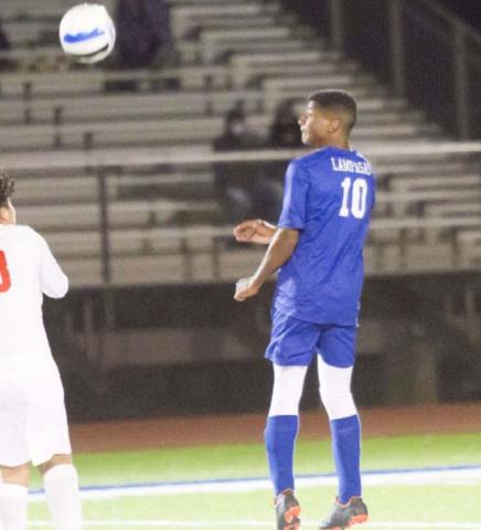 KJ Stephens, shown in a previous game, helped the Lampasas defense shut out Academy on Friday. JEFF LOWE | DISPATCH RECORD