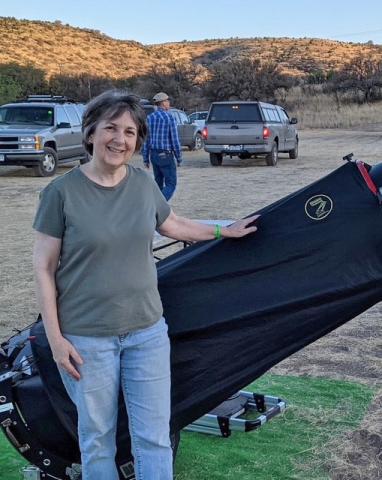 Deborah Moran of the Houston Astronomical Society will participate in Saturday’s event to celebrate “The Stars at Night.” courtesy photo