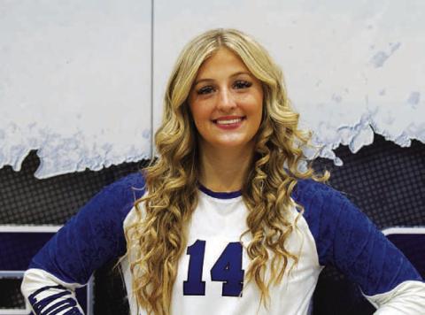 Name: Meredith McBeth Class: Junior Sport: Volleyball and Softball Favorite Movie: The Mighty Ducks Favorite Midnight Snack: Pineapple Favorite Social Media: Sports You Main Goal This Season: Do Damage