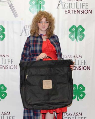 Katelyn Martin of Lampasas earned second place in the Natural Fiber-Wool contest at Texas 4-H Roundup. courtesy photo
