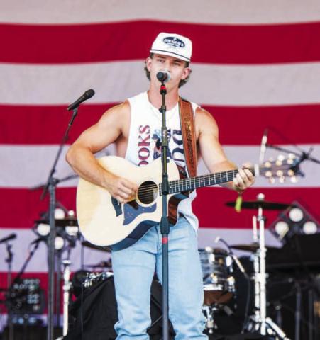 One of Haydon Wiginton’s first singles was “Lampasas” released in 2023, which draws heavily from memories of his late grandfather, Ken Wiginton, a Badger Hall of Fame coach. COURESY PHOTO | LUKE CERVANTEZ