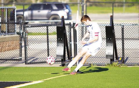 Keaton Black scored the lone goal for the Badgers in their first-round playoff match on Tuesday. HUNTER KING | DISPATCH RECORD