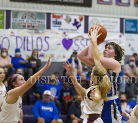 Morgan Lovejoy scored eight points in the first half. 