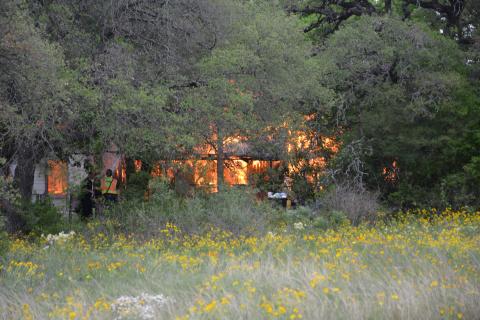 A fire occurred in north Kempner Wednesday afternoon. | Photo by Monique Brand