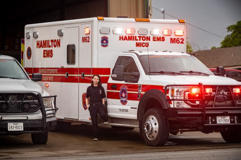 Hailey Hays is seeking a career as an EMT after completing her EMT certification which was powered by Lampasas High School's Career and Technical Education Program. COURTESY PHOTO