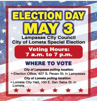Elections on tap for Lampasas, Lometa