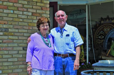 Nona Jane and Todd Briggs have had various businesses in their Third Street shop location for 70 years. As retirement looms, My Girls will be closing, but Todd plans to maintain an office within the building and lease space for other retail ventures. erick mitchell | dispatch record
