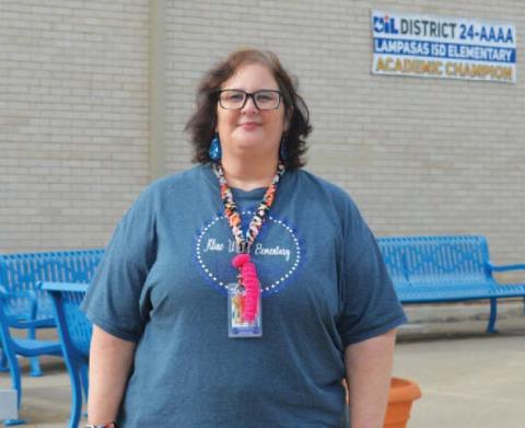 ERICK MITCHELL | DISPATCH RECORD Special education teacher Kristina Adolph has been chosen the Lampasas ISD Elementary Teacher of the Year.