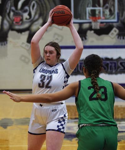 Abigail Williams scored five points in the game against Marble Falls. HUNTER KING | DISPATCH RECORD