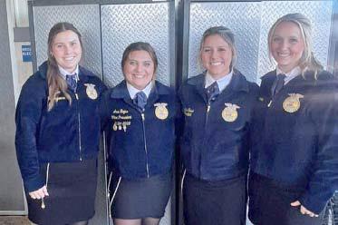 Lampasas FFA members, from left, Chandler Boultinghouse, Ava Rojas, Jacie Resa, and Janie Turner. | COURTESY PHOTO