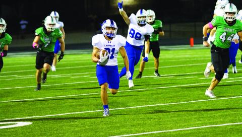 FILE PHOTO KJ Reed is back as the starting running back for his senior campaign with Lampasas.