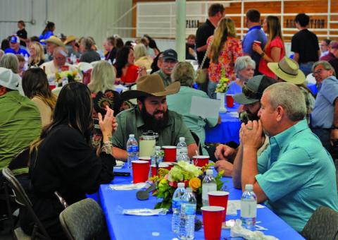 FILE PHOTO Attendees at last year’s Creating Badger Builders Dinner and Fundraiser event enjoy the dinner served by Lampasas ISD CTE students. This year’s event is set for March 21.
