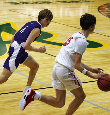 HUNTER KING | DISPATCH RECORD Jax Pratus has been scoring and defending at a high level so far this season.