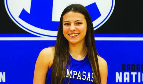 Name: Chloe Thorp Class: Junior Sport: Basketball and Track Favorite Movie: Purple Hearts Favorite Midnight Snack: Popcorn Favorite Social Media: TikTok Main Goal This Season: Help the team grow