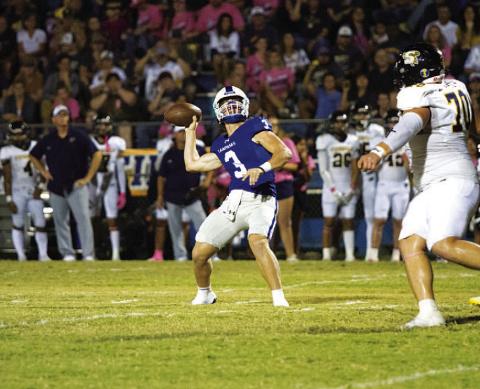 HUNTER KING | DISPATCH RECORD Reed Jerome will look to lead the offense to a victory against the Mustangs starting at 7:30 p.m.