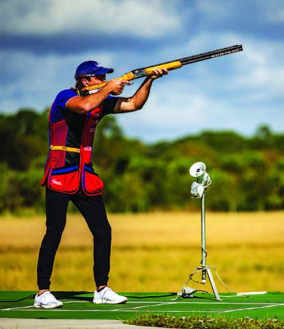 JOSHUA SCHAVE | USA SHOOTING Colt McBee will be traveling around the world to compete in skeet shooting events this year.