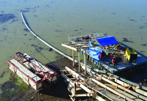 Pictured is the Central Texas Water Supply plant on Stillhouse Hollow Lake that provides water to Lampasas. Currently, CTWS is unable to produce water from the plant due to last week’s flooding that dislodged pumps and disturbed intake pipes. ERICK MITCHELL | DISPATCH RECORD