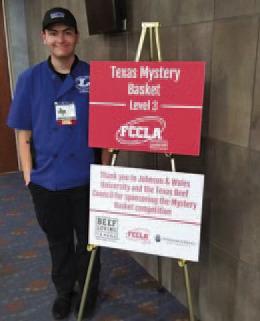 Anthony Barajas, a recent Lampasas High School graduate in the Class of 2023, qualified for state competition this spring in a “mystery basket” challenge. He prepared a beef and rice dish and earned a top 10 finish. COURTESY PHOTO