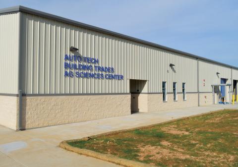 A new CTE building has been completed at Lampasas High School, providing students more space to learn various vocational skills. erick mitchell | dispatch record