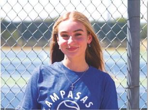 Name: Loretta Hodges Class: Junior Sport: Tennis Favorite Movie: The Endless Summer Favorite Midnight Snack: Pretzel Sticks Favorite Social Media: Instagram Main Goal This Season: Improve my record from last year
