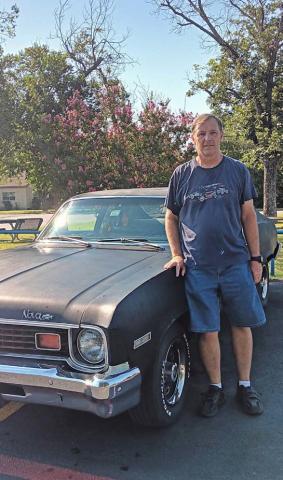 Adam Erickson has owned this 1974 Nova since 1987. It was a gift from his mother in Des Moines, Iowa. Erickson has redone the interior and put in a 700 R4 transmission. The car originally was painted a lime-yellow color. Erickson is a helicopter mechanic and has made Lampasas his home. courtesy photo