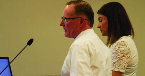 New Public Works Director John McElroy was introduced to the council last week by City Manager Erin Corbell. McElroy begins his duties today with Lampasas. HUNTER KING | DISPATCH RECORD