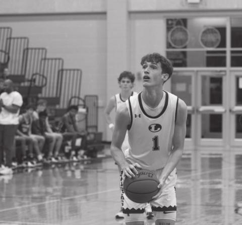 Kaeden Crawford, shown in a previous game at the Badger Den, secured the last two points in Tuesday’s matchup with Glen Rose to give Lampasas the victory. FILE PHOTO