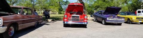 Classic vehicles on display in San Saba