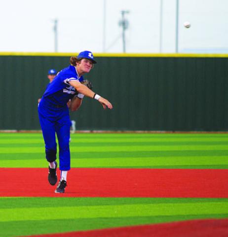HUNTER KING | DISPATCH RECORD Timber Gholson has played all around the field for the Badgers this season.