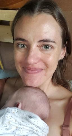 Mother and baby are doing just fine after delivery. COURTESY PHOTO