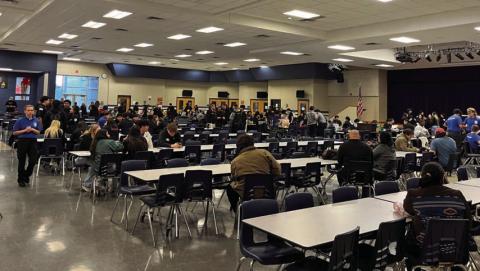 Hundreds of area Career and Technology Education students came to Lampasas High School on Saturday to participate in a regional first responder competition. Local Texas DPS, EMS and other first responder personnel were present to assist in the competition. COURTESY PHOTO