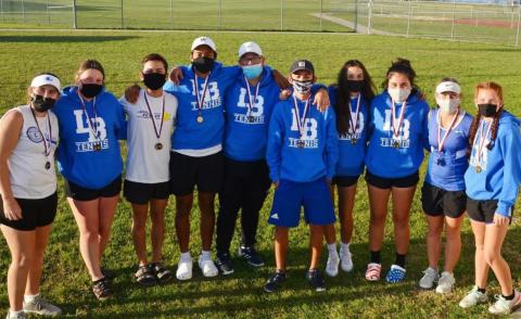 Kailr Clements, Alyssa Sharkey, Sam Zmolik, Mario Aguirre, Rory Magill, Clayton Shaw, Isabel Pronovost, Abriana Flores, Abby Valdez and Allison Valdez all medaled in Killeen on Thursday. KENNETH PEISER | COURTESY PHOTO