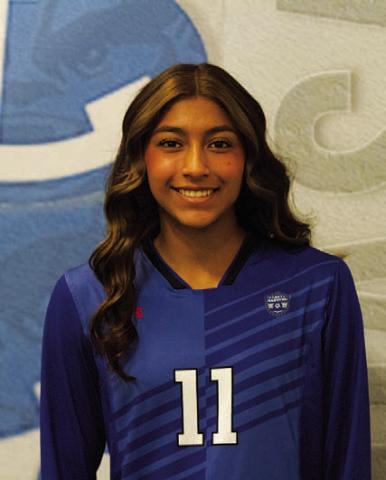 Name: Alison Gonzalez Class: Senior Sport: Soccer, Cross Country and Powerlifting Favorite Teacher or Coach: Mrs. Davis Favorite Place in Lampasas: Alamo Coffee One Person You Look Up To: My mom Main Goal This Season: Get better at controlling the ball