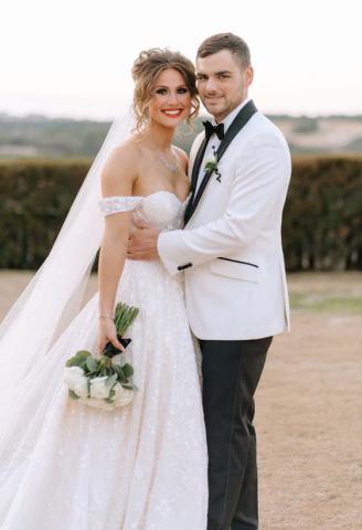 Mr. and Mrs. Drakkar Canales are now at home outside Kempner after their wedding in San Antonio at La Cantera Resort and Spa. courtesy photo