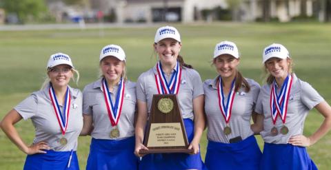 Lady Badger golfers