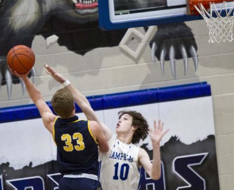 Kaeden Crawford (10) defends against Stephenville earlier this season. Stephenville has defeated Graham, the Badgers’ first playoff opponent. JEFF LOWE | DISPATCH RECORD