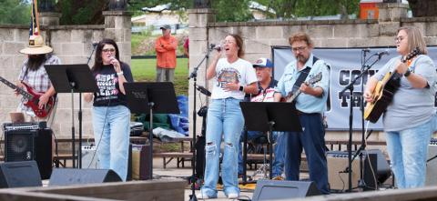 Filling the park with gospel, worship music adam