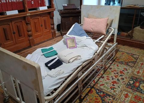 In honor of the local hospital’s 90 years of operation, a special exhibition at the Lampasas County Museum features equipment used in previous decades at what originally was named Rollins Brook Hospital. courtesy photo